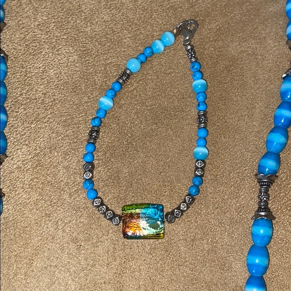 ๐ BEAUTIFUL BLUES NECKLACES & BRACELET ๐ - Picture 5 of 6